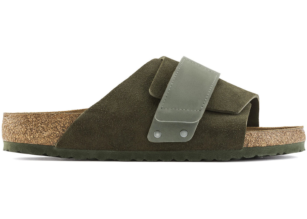 Birkenstock Kyoto Suede Thyme Green - vue secondaire A