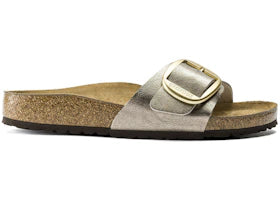 Birkenstock Madrid Big Buckle Birko-Flor Graceful Taupe - vue 360