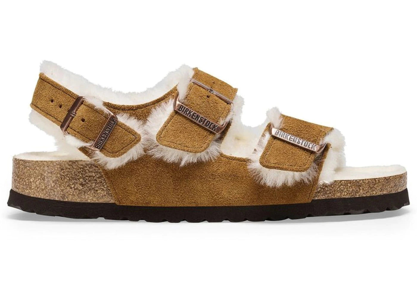 Birkenstock Milano Suede Shearling Mink - vue secondaire A