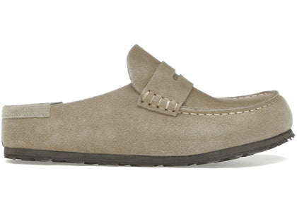 Birkenstock Naples Wrapped Suede Leather Taupe - authentic Birkenstock sneakers
