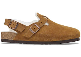 Birkenstock Tokio Shearling Suede Mink