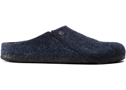 Birkenstock Zermatt Shearling Clog Wool Felt Dark Blue - authentic Birkenstock sneakers