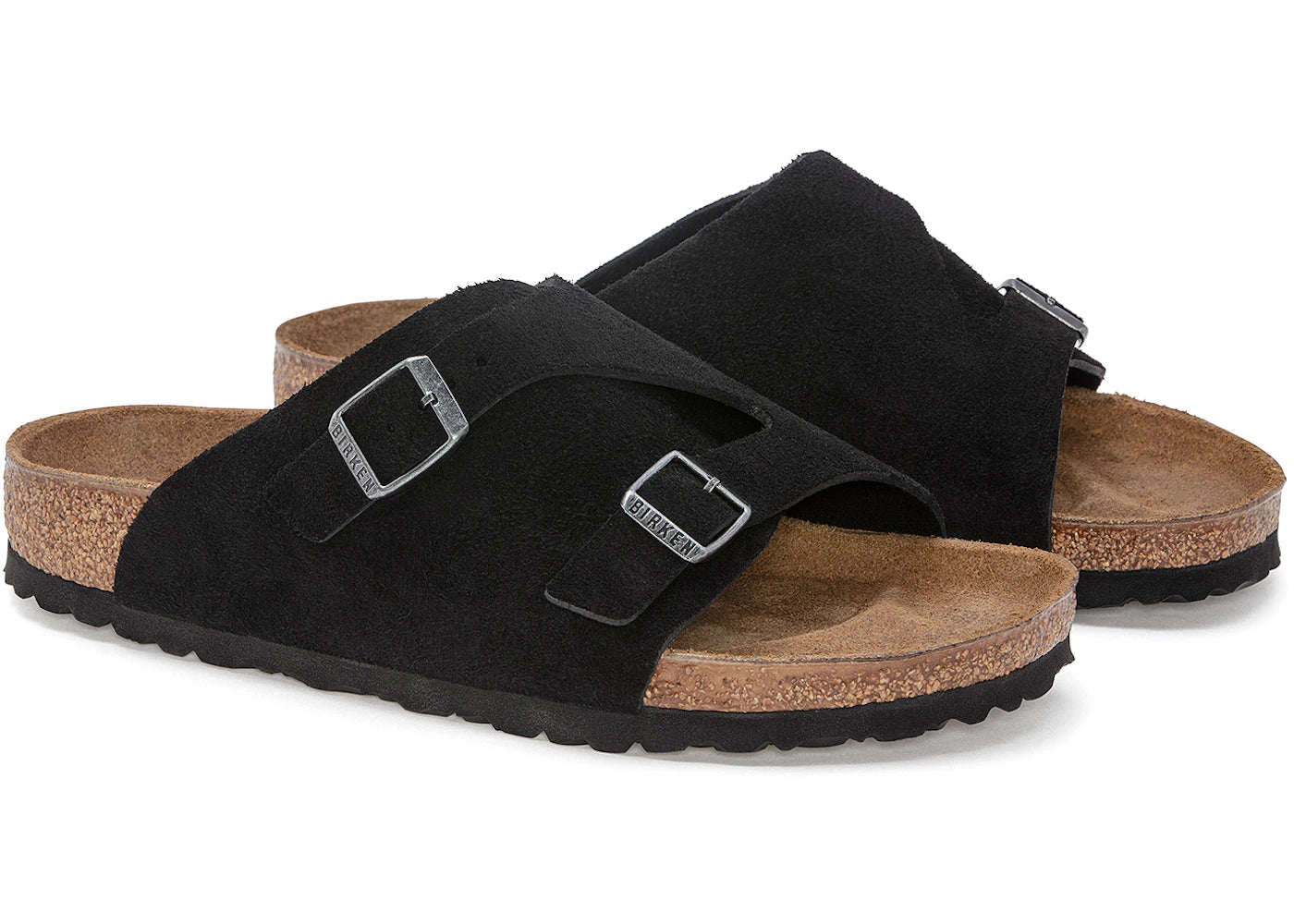 Birkenstock Zurich Suede Black - vue secondaire B