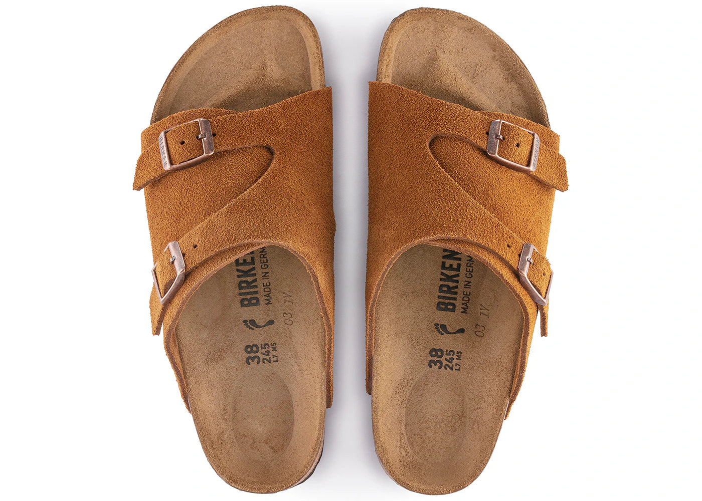 Birkenstock Zurich Suede Mink - vue secondaire B