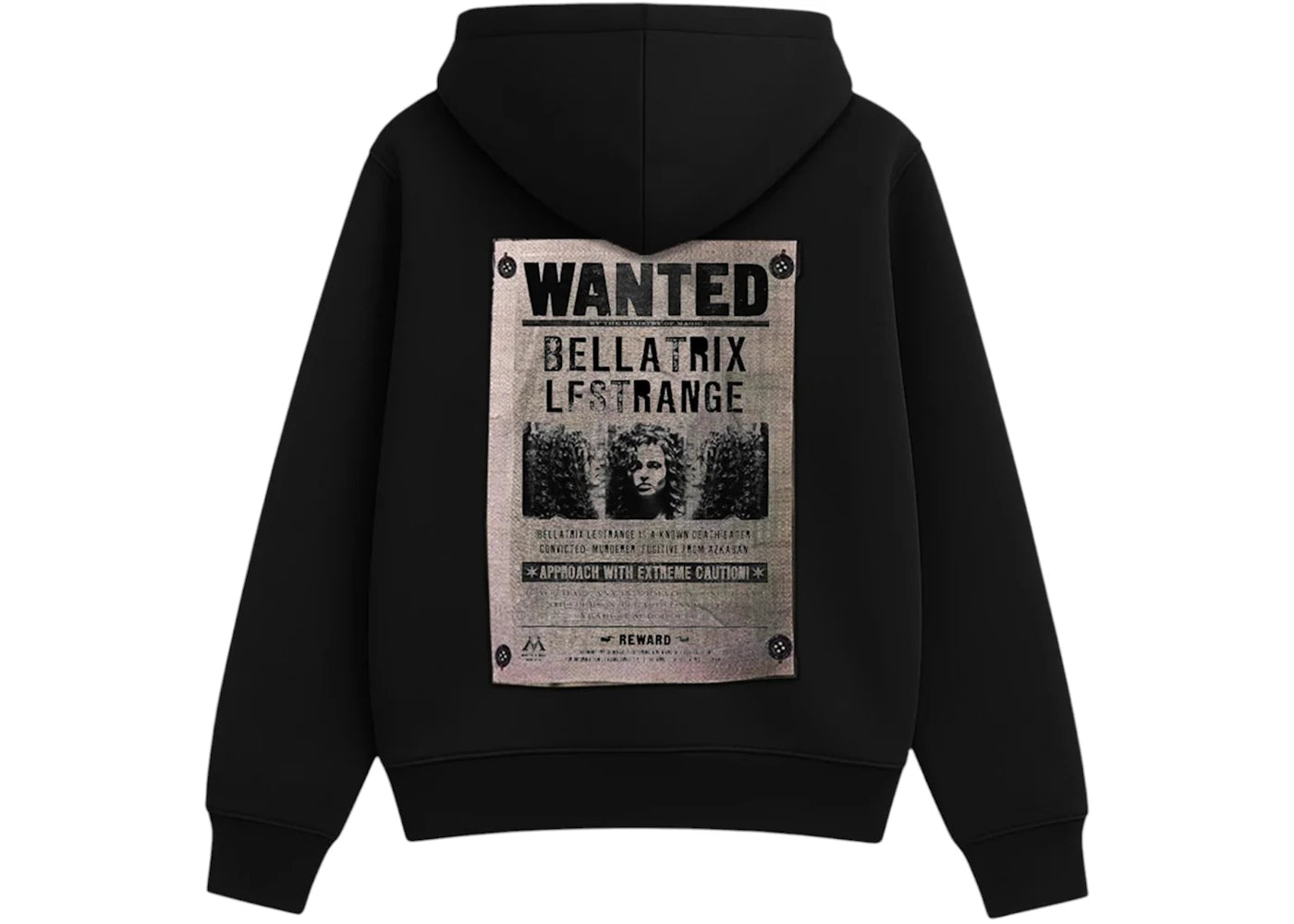 Blvck x Harry Potter Bellatrix Wanted Hoodie Black - vue secondaire B