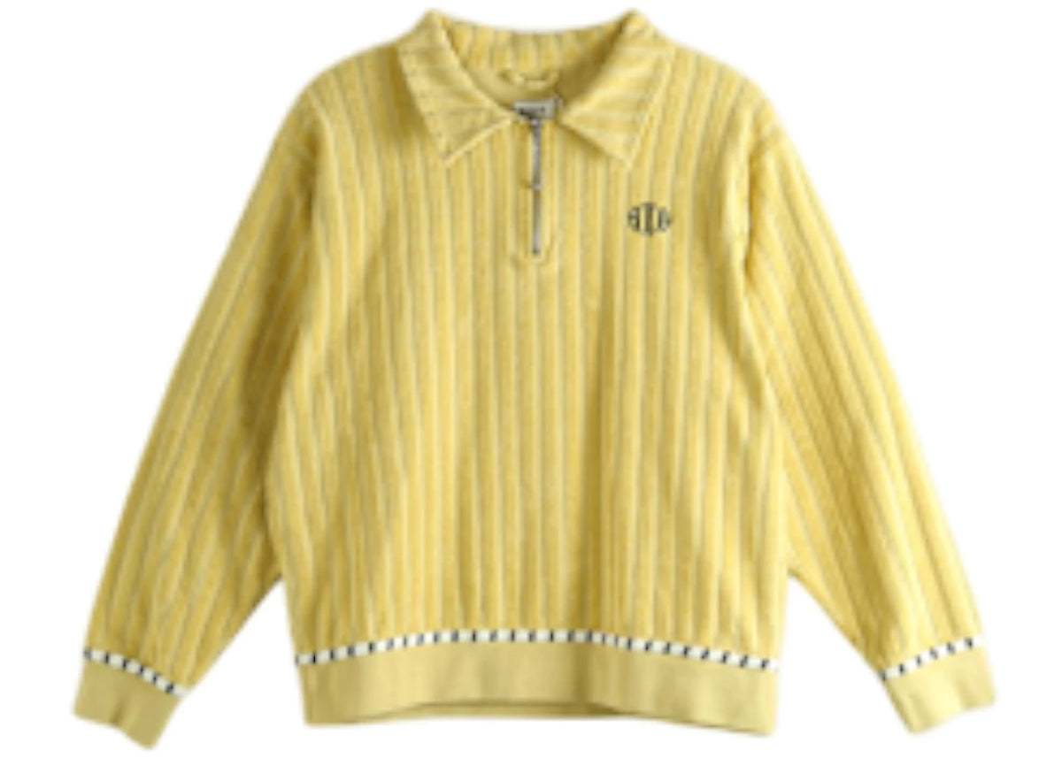 Bode Croquet Ground Pullover Green - vue 360