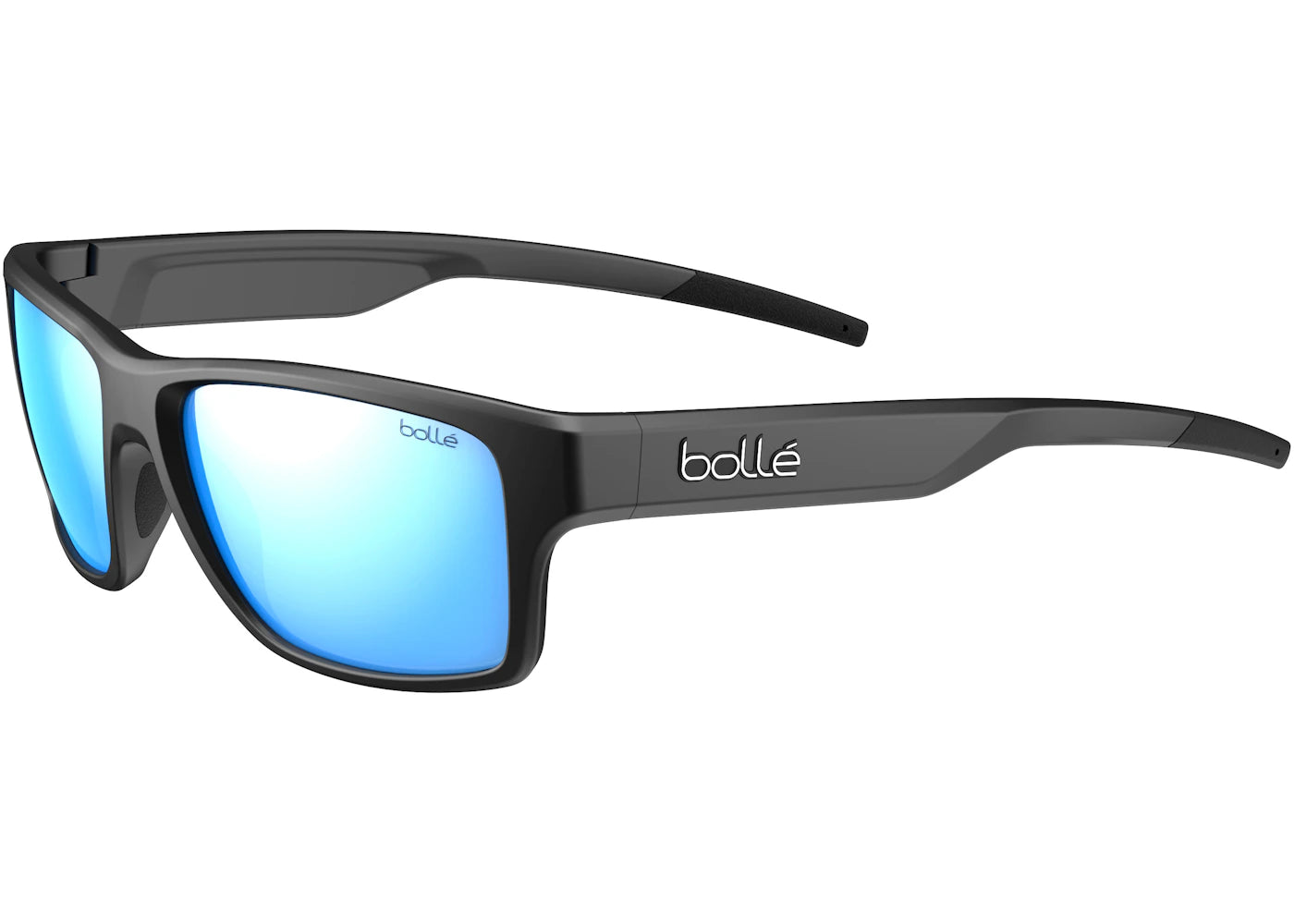 Bolle Dark Black Crystal / Sky Blue Polarized (BS043008-FR) Bolle Status Sunglasses Dark Black Crystal / Sky Blue Polarized (BS043008-FR) - vue 360