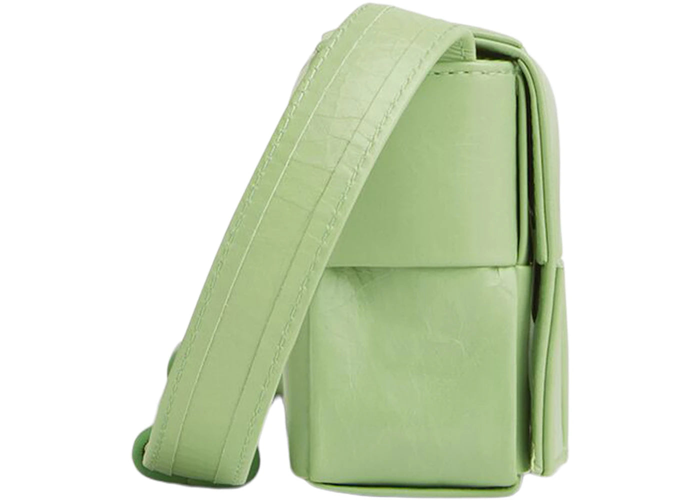 Bottega Veneta Candy Cassette Crossbody Bag Mini Intreccio Pistachio - vue secondaire B
