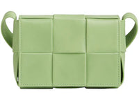 Bottega Veneta Candy Cassette Crossbody Bag Mini Intreccio Pistachio