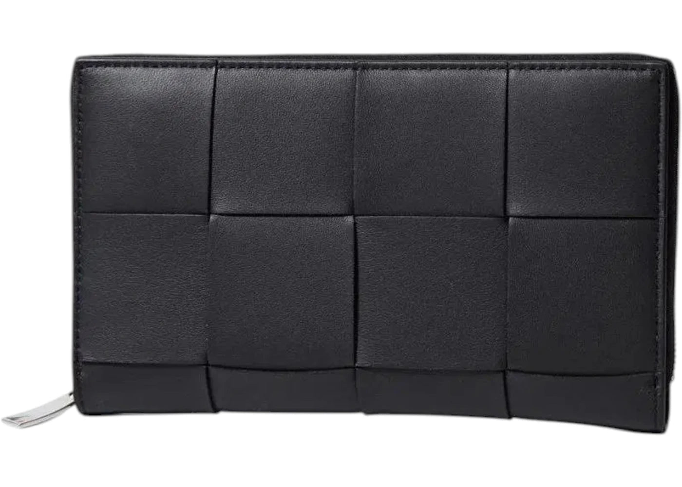 Bottega Veneta Cassette Zip-Around Wallet Black - vue 360