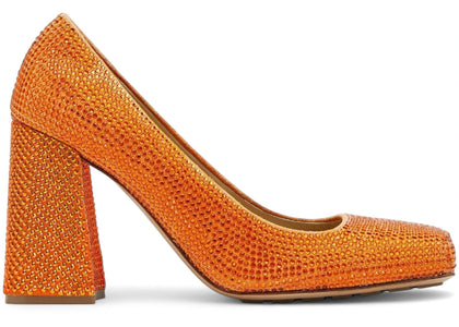 Bottega Veneta Crystal Embellished Tower Pumps Orange (Women's) - sneakers view 2
