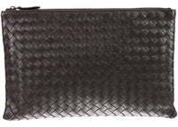 Bottega Veneta Intrecciato Nappa Pouch Dark Brown