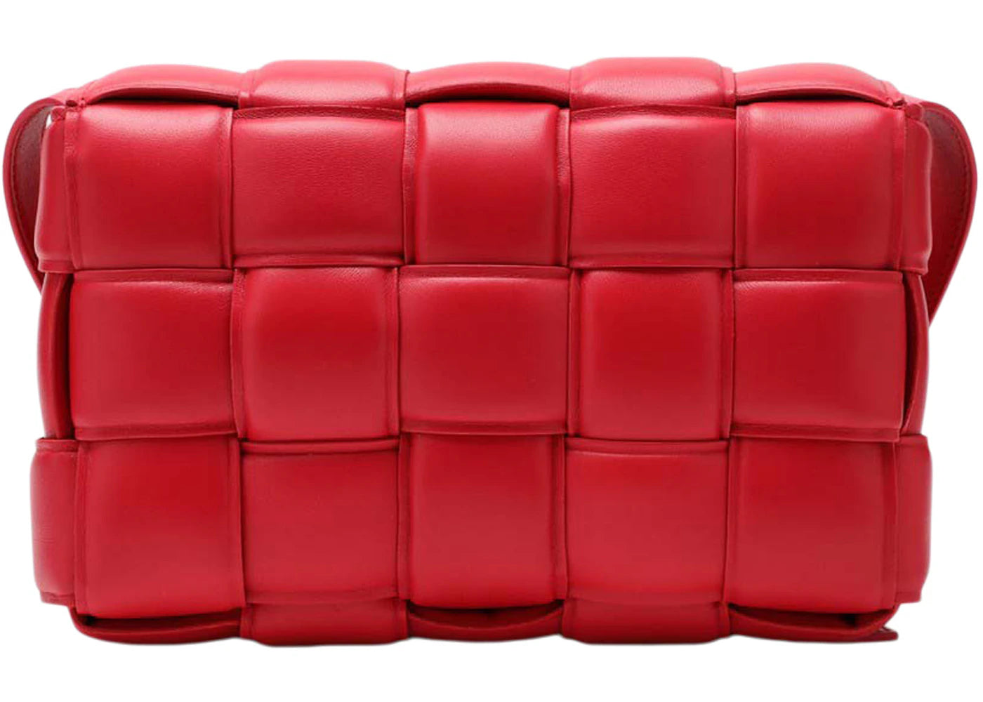 Bottega Veneta Padded Intreccio Cassette Crossbody Red - vue secondaire B