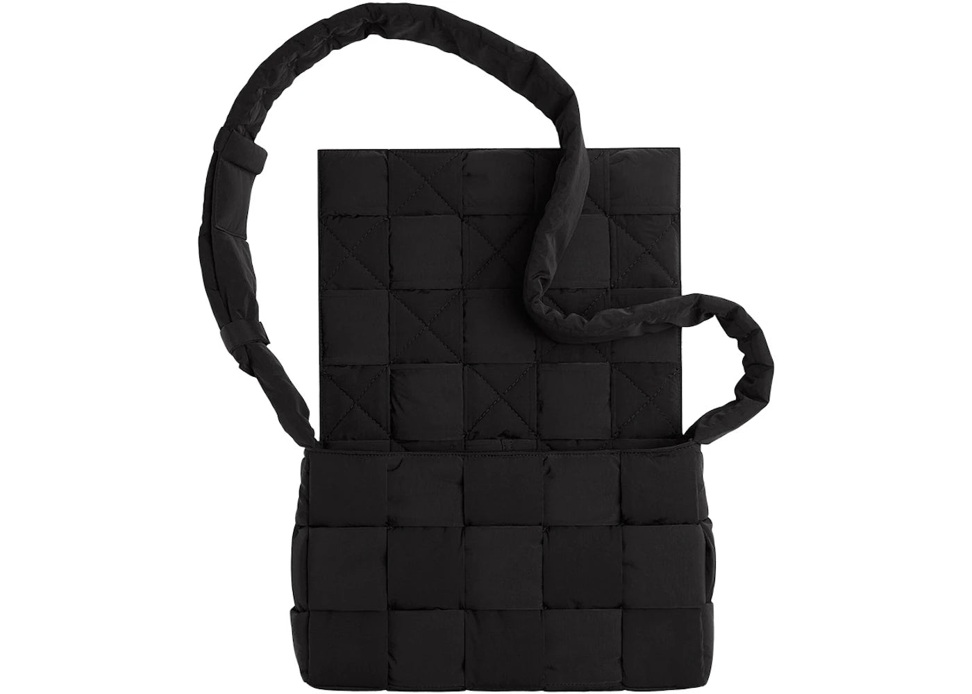 Bottega Veneta Padded Tech Cassette Crossbody Bag Maxi Black - vue secondaire B