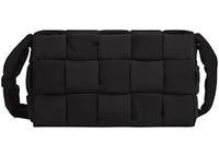 Bottega Veneta Padded Tech Cassette Crossbody Bag Maxi Black
