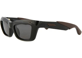Bottega Veneta Square Sunglasses Black/Grey (BV1182S-30013671-001) - vue 360