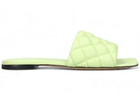 Bottega Veneta Square Toe Leather Mule Fennel (Women's)