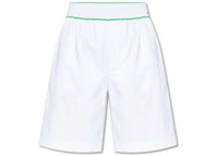 Bottega Veneta Tipped Cargo Shorts White