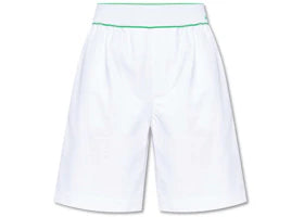 Bottega Veneta Tipped Cargo Shorts White