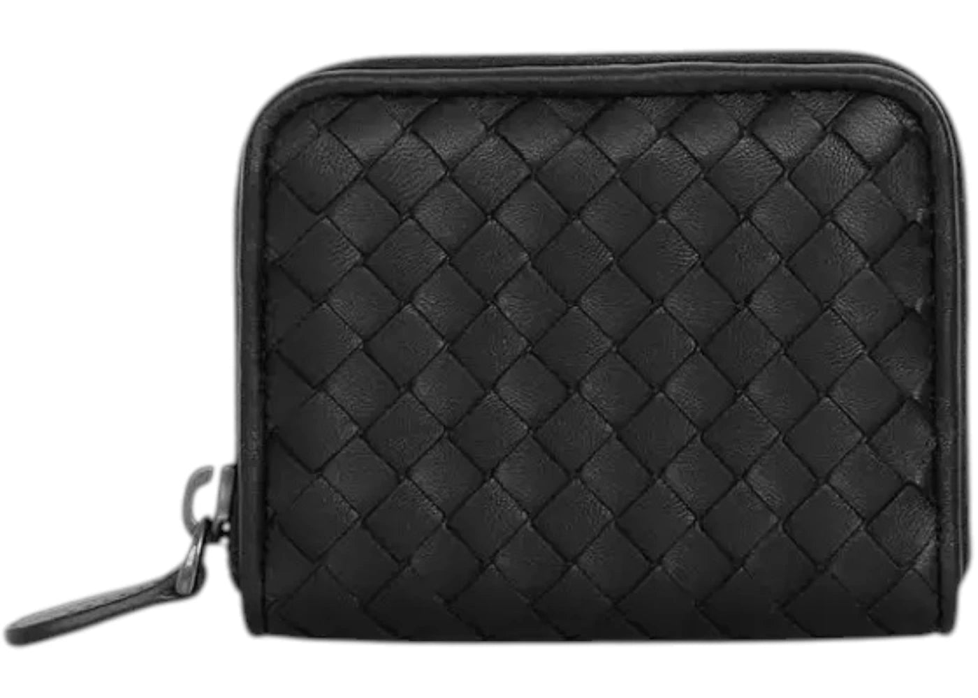 Bottega Veneta Zip Around Coins Purse Black - vue 360