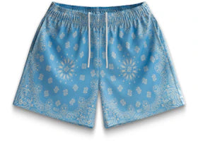Bravest Studios Paisley Shorts Light Blue - vue 360