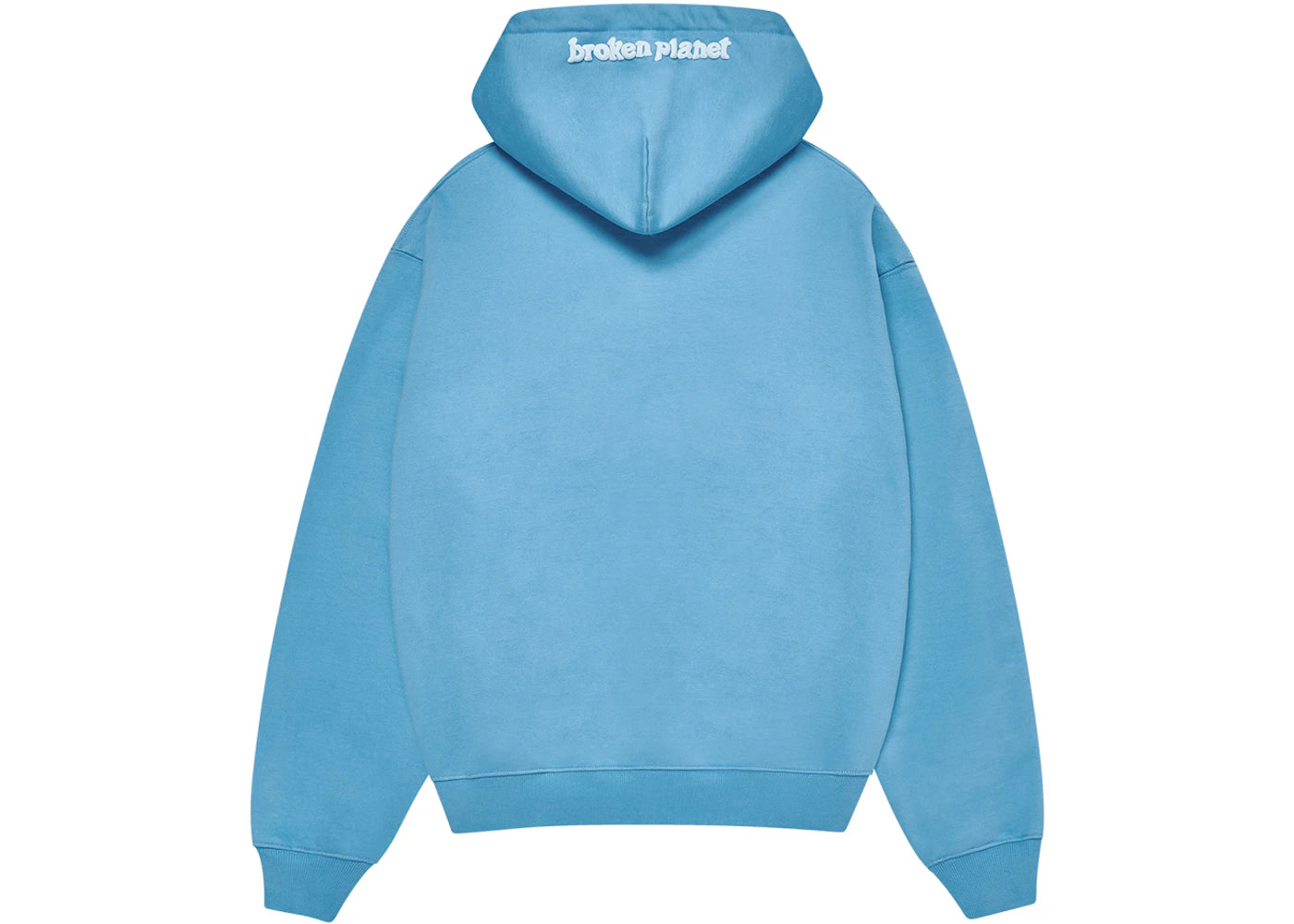 Broken Planet Zip-Up Hoodie Light Blue - vue secondaire B