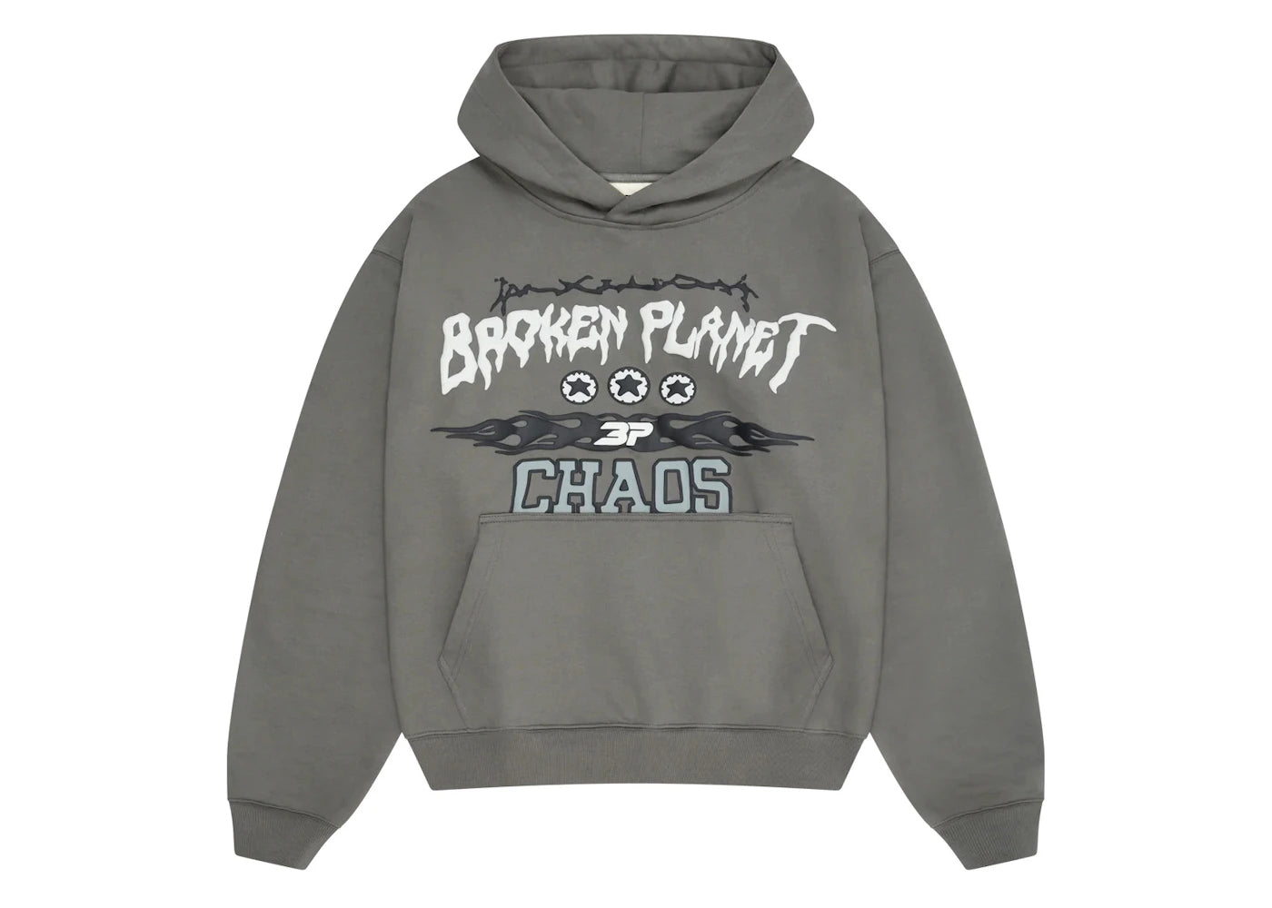 Broken Planet Chaos Hoodie Gunmetal Grey - vue secondaire A