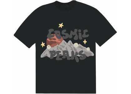 Broken Planet Cosmic Peaks T-shirt Soot Black - apparel view 2