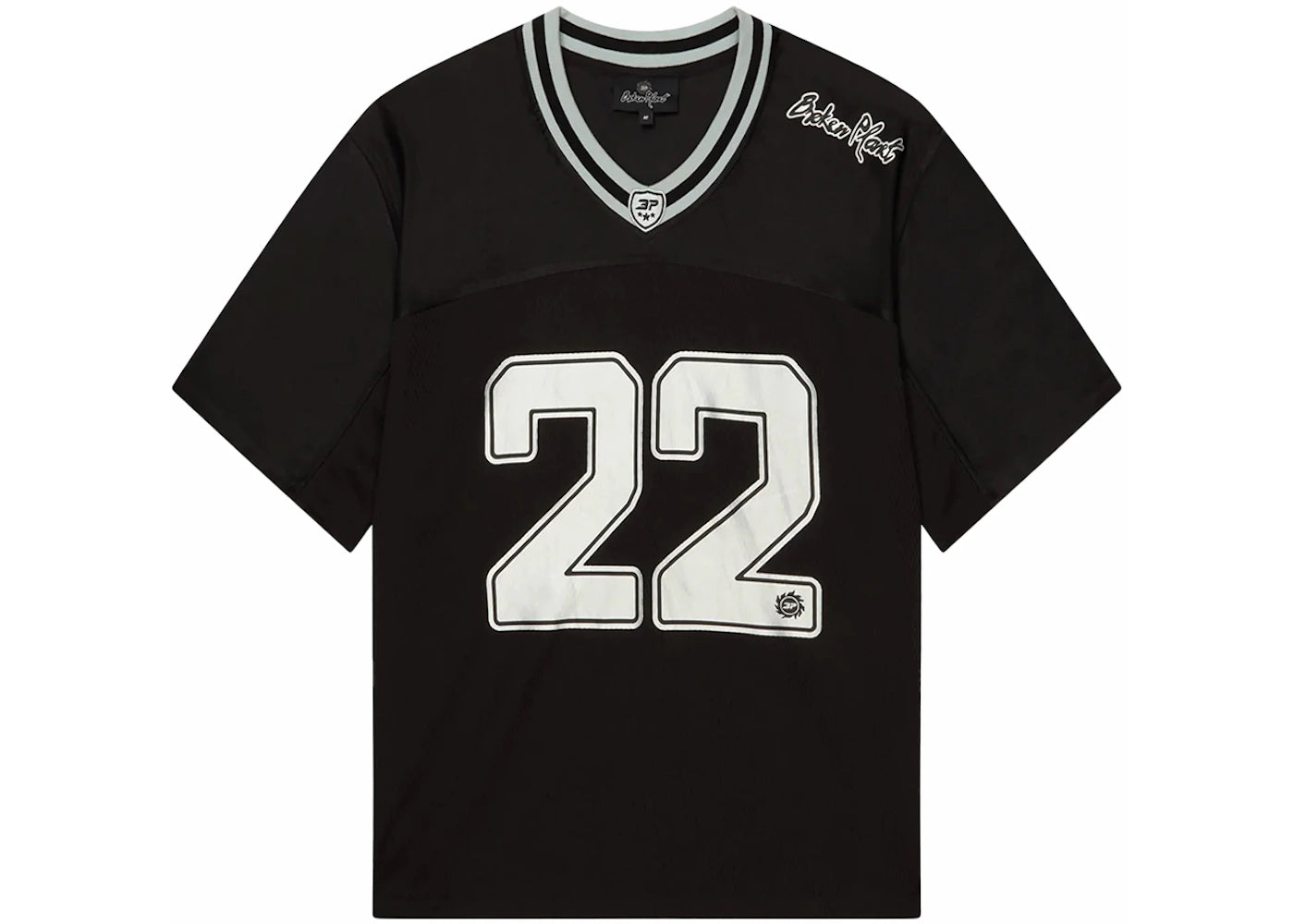 Broken Planet Football Jersey (FW24) Black/Silver - vue secondaire A