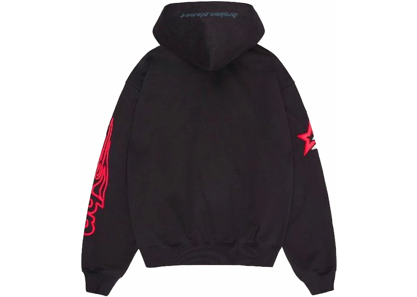 Broken Planet Performance Zip Up Hoodie Soot Black