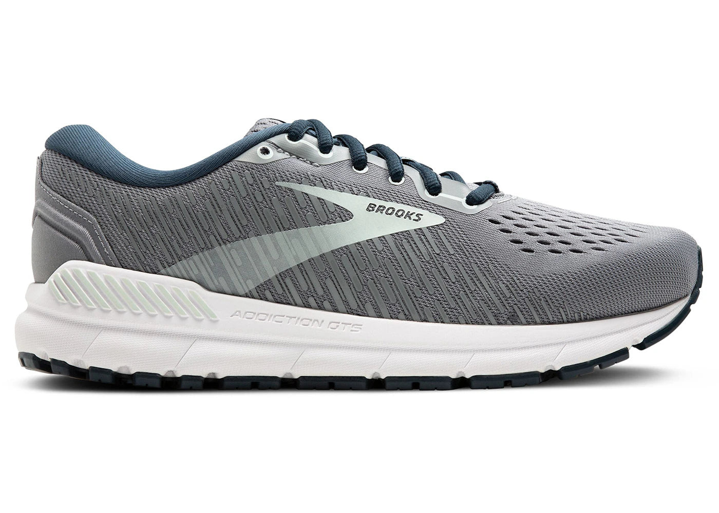 Brooks Addiction GTS 15 Grey Navy Aqua (Women's) - vue 360