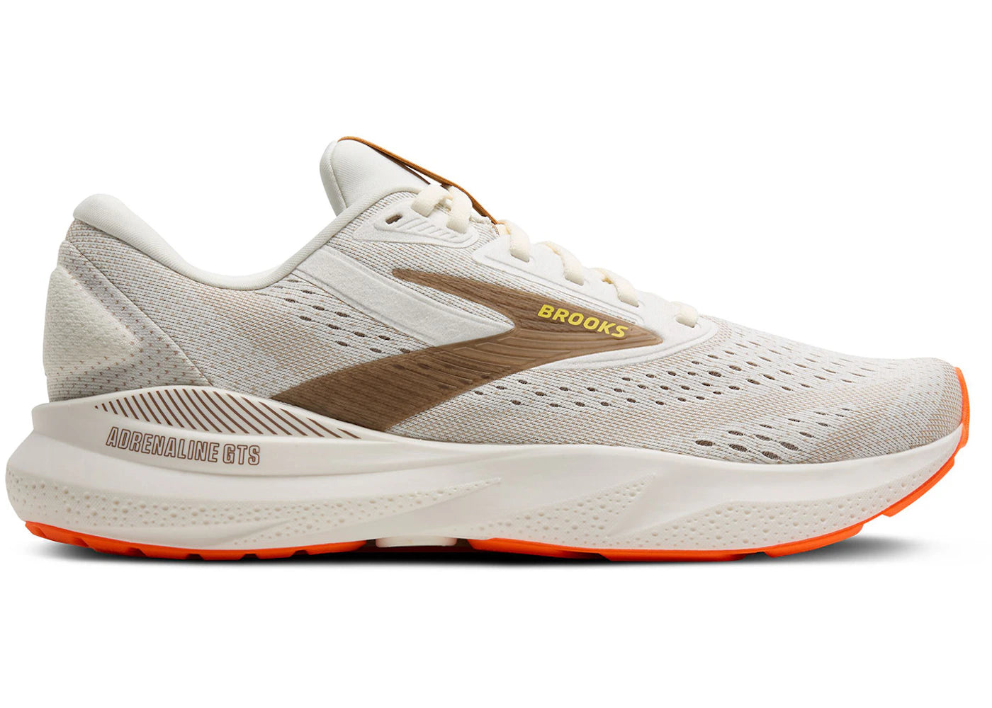 Brooks Adrenaline GTS 24 Coconut Portabella Orange - vue 360