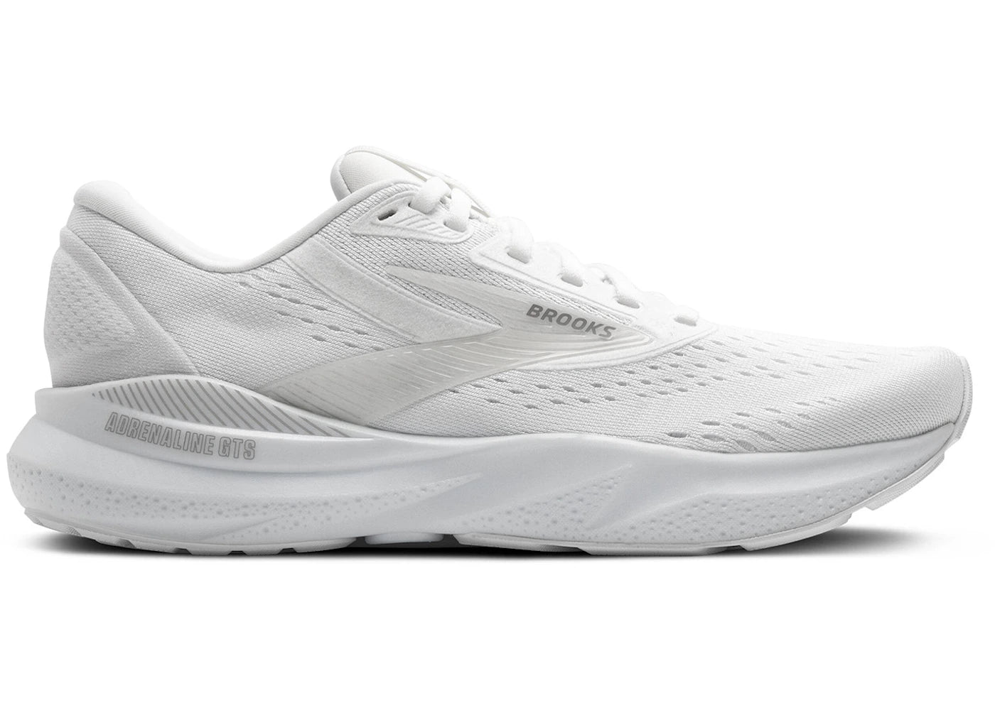 Brooks Adrenaline GTS 24 White Oyster Alloy (Women's) - vue 360