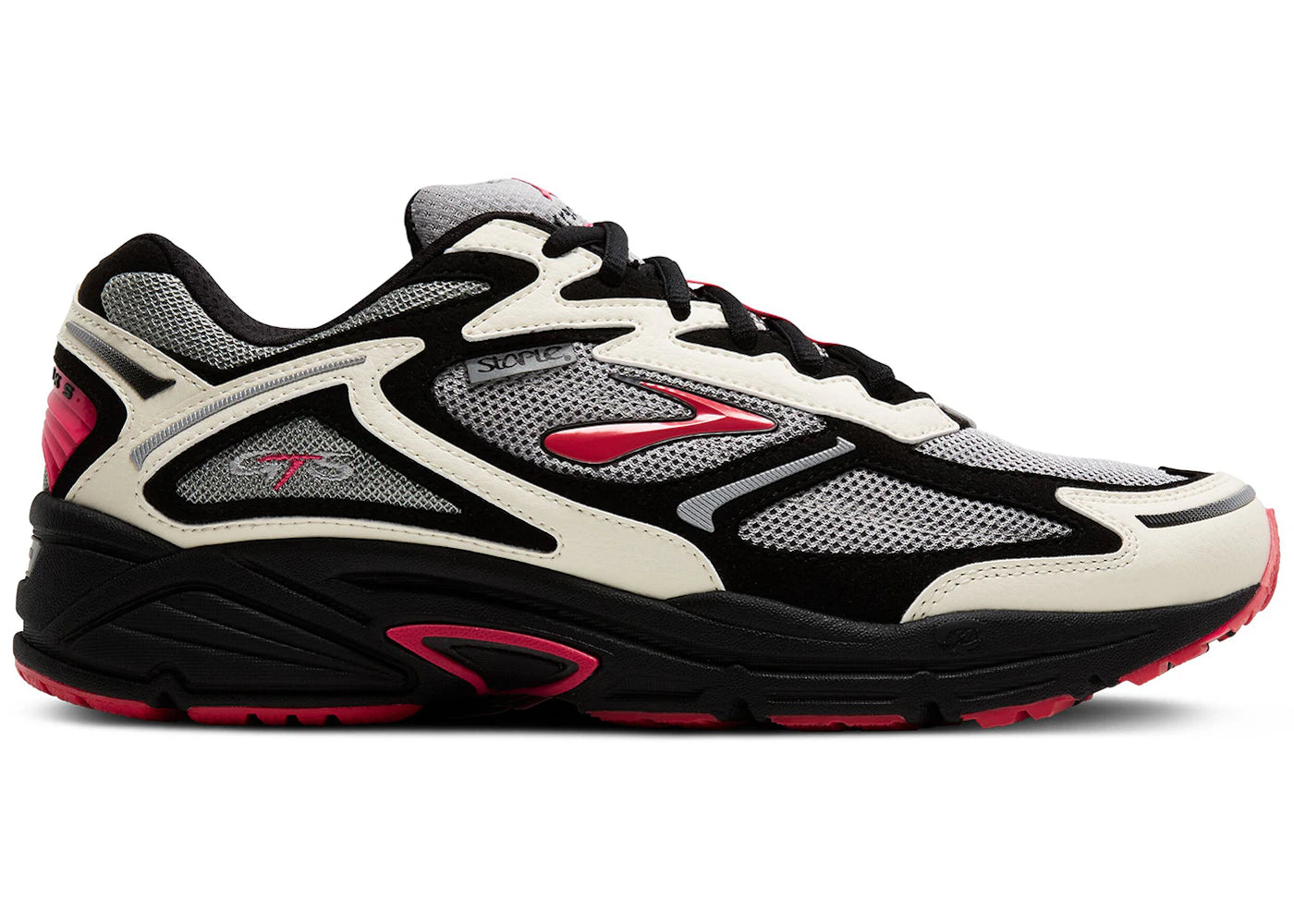 Brooks Adrenaline GTS 4 Jeff Staple Black White Pigeon Pink (Damen) - vue 360