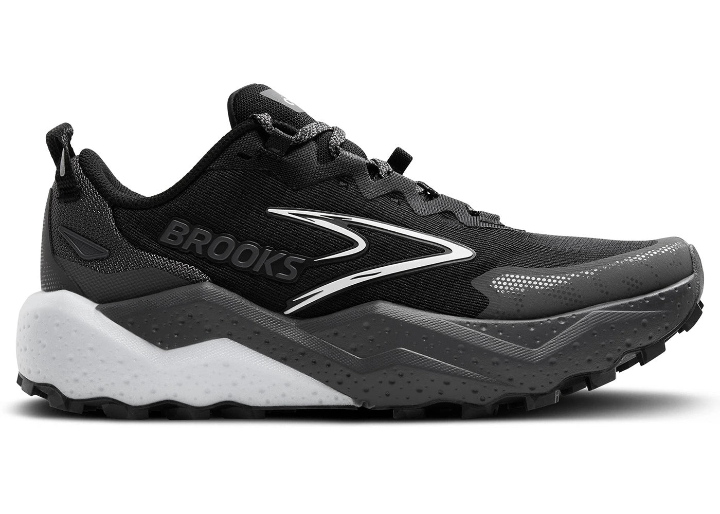 Brooks Caldera 8 Black Blackened Pearl White - vue secondaire A
