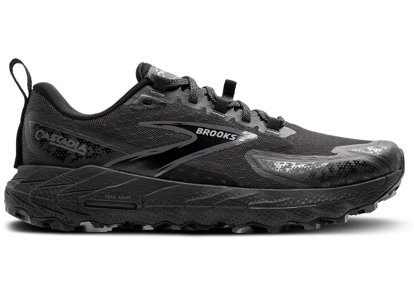 Brooks Cascadia 18 Schwarz Blackened Pearl Grau - vue 360