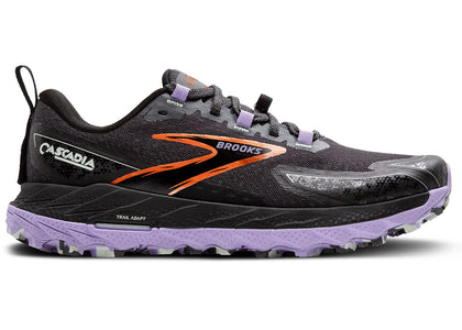 Brooks Cascadia 18 Ebony Sweet Lavender Copper (Women's) - sneakers view 2