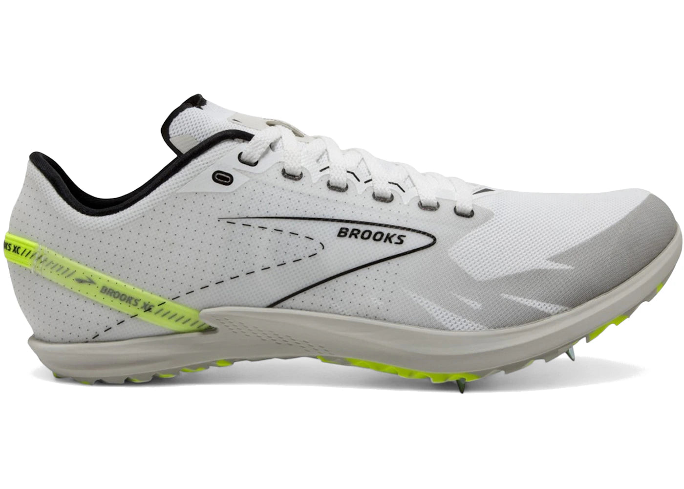 Brooks Draft XC White Black Nightlife - vue 360