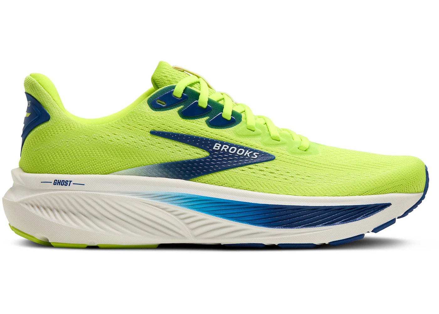 Brooks Ghost 17 Acid Lime Navy White