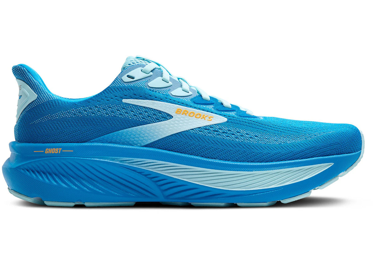 Brooks Ghost 17 Cloissone Blue Orange - vue secondaire A