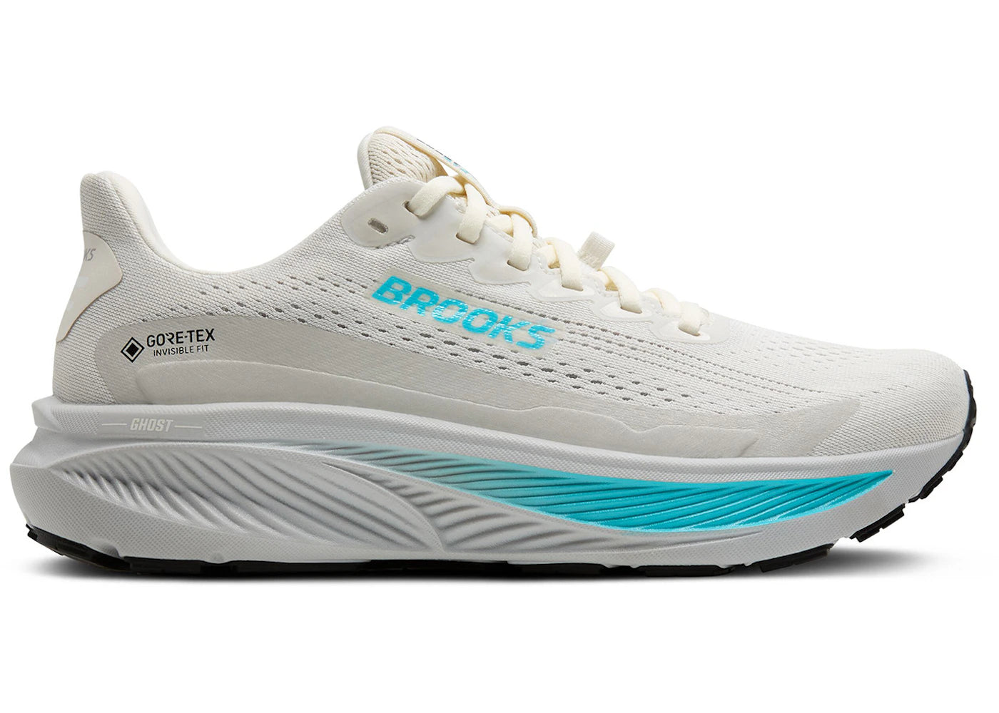 Brooks Ghost 17 Gore-Tex Coconut Oyster Blue (Women's) - vue 360