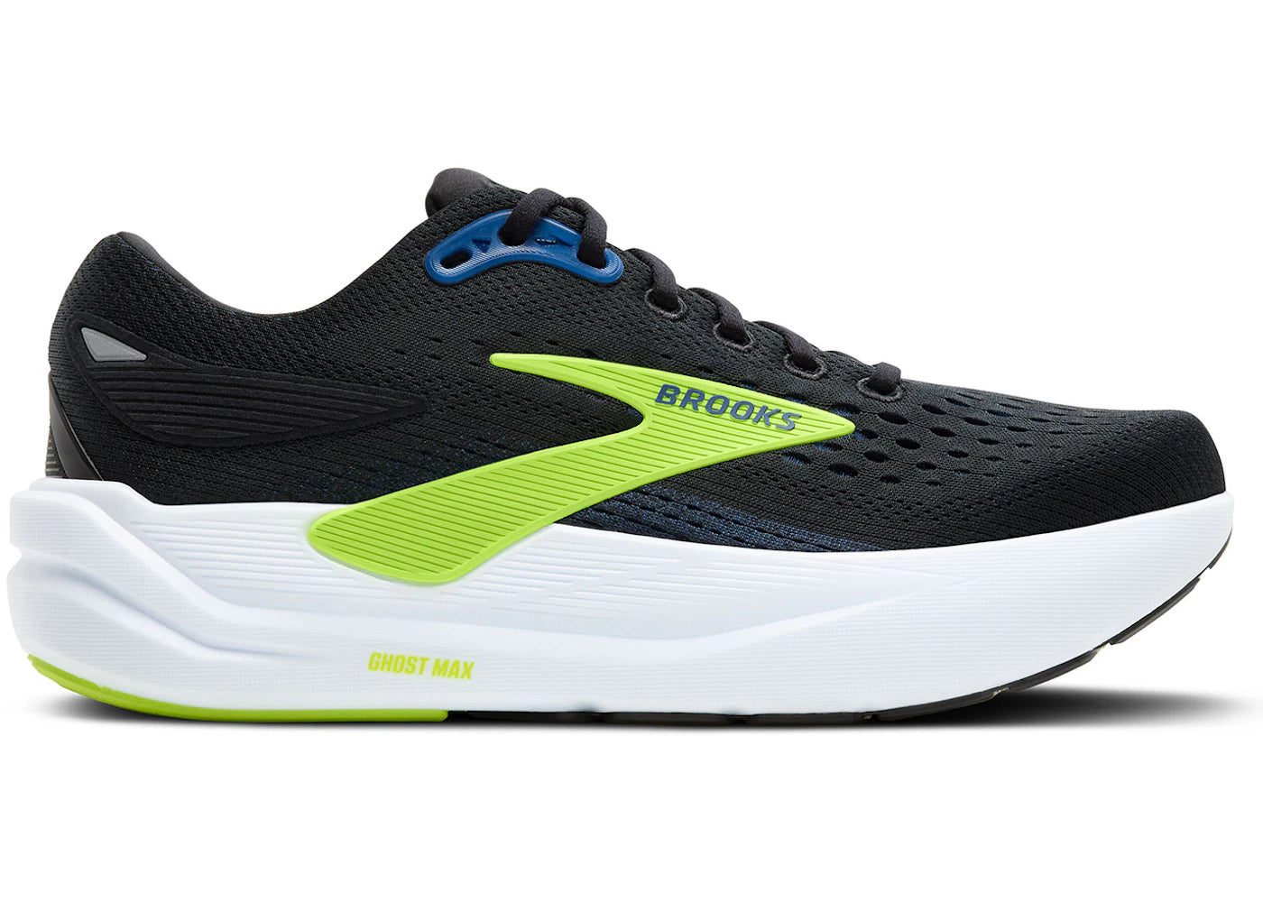 Brooks Ghost Max 3 Black Navy Acid Lime
