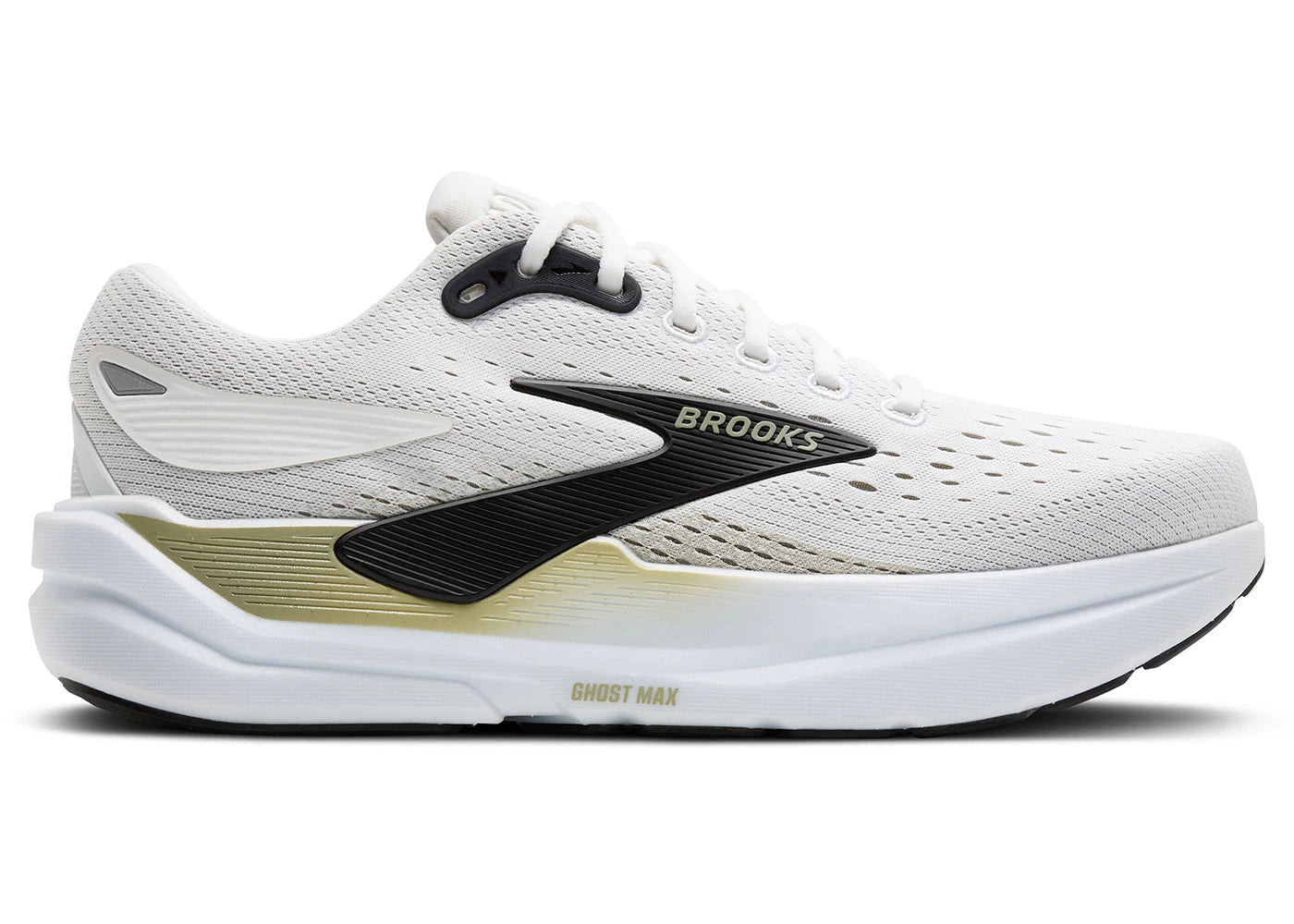 Brooks Ghost Max 3 Bright White Tea Black - vue 360