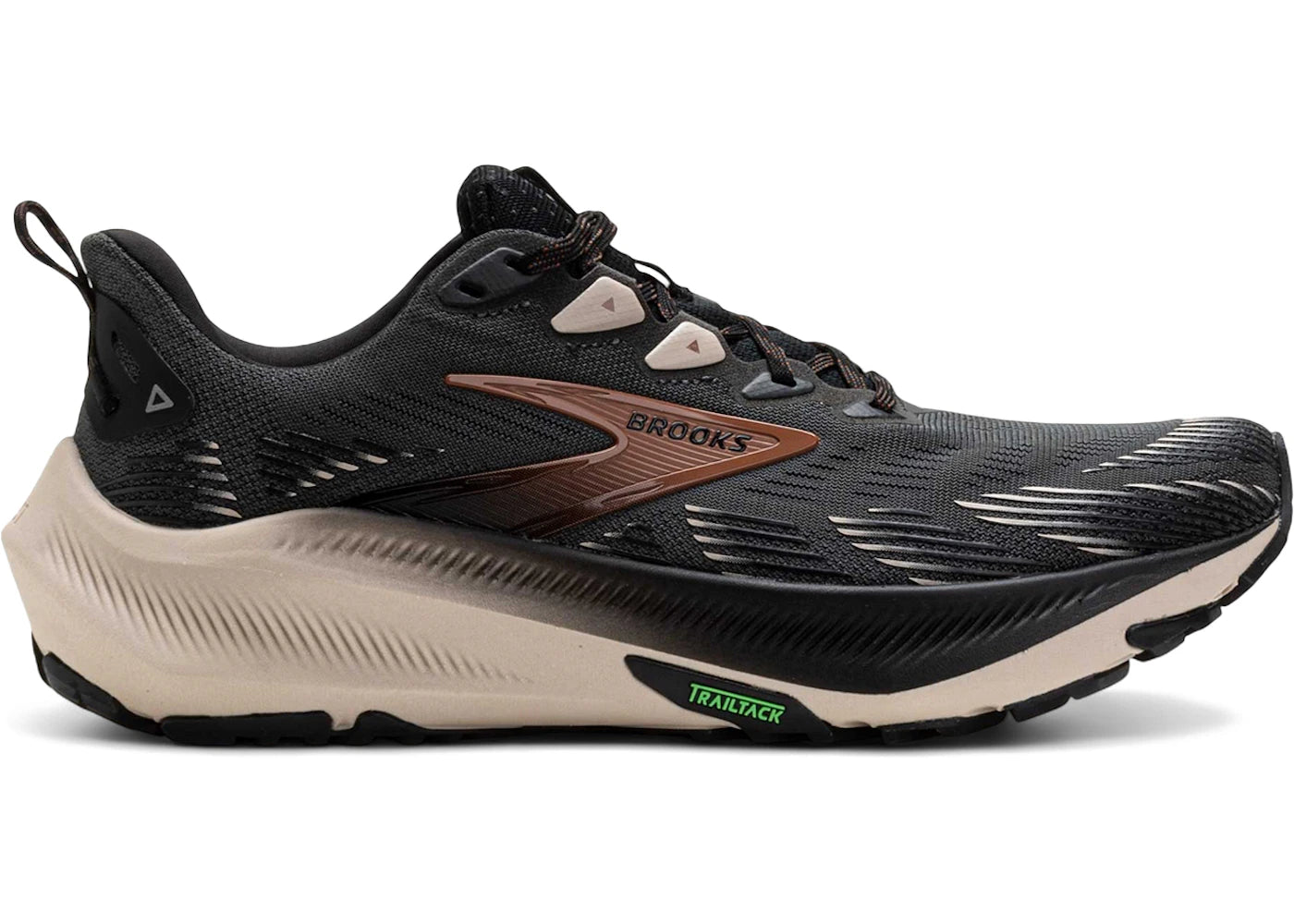 Brooks Ghost Trail Ebony Black Clove - vue 360