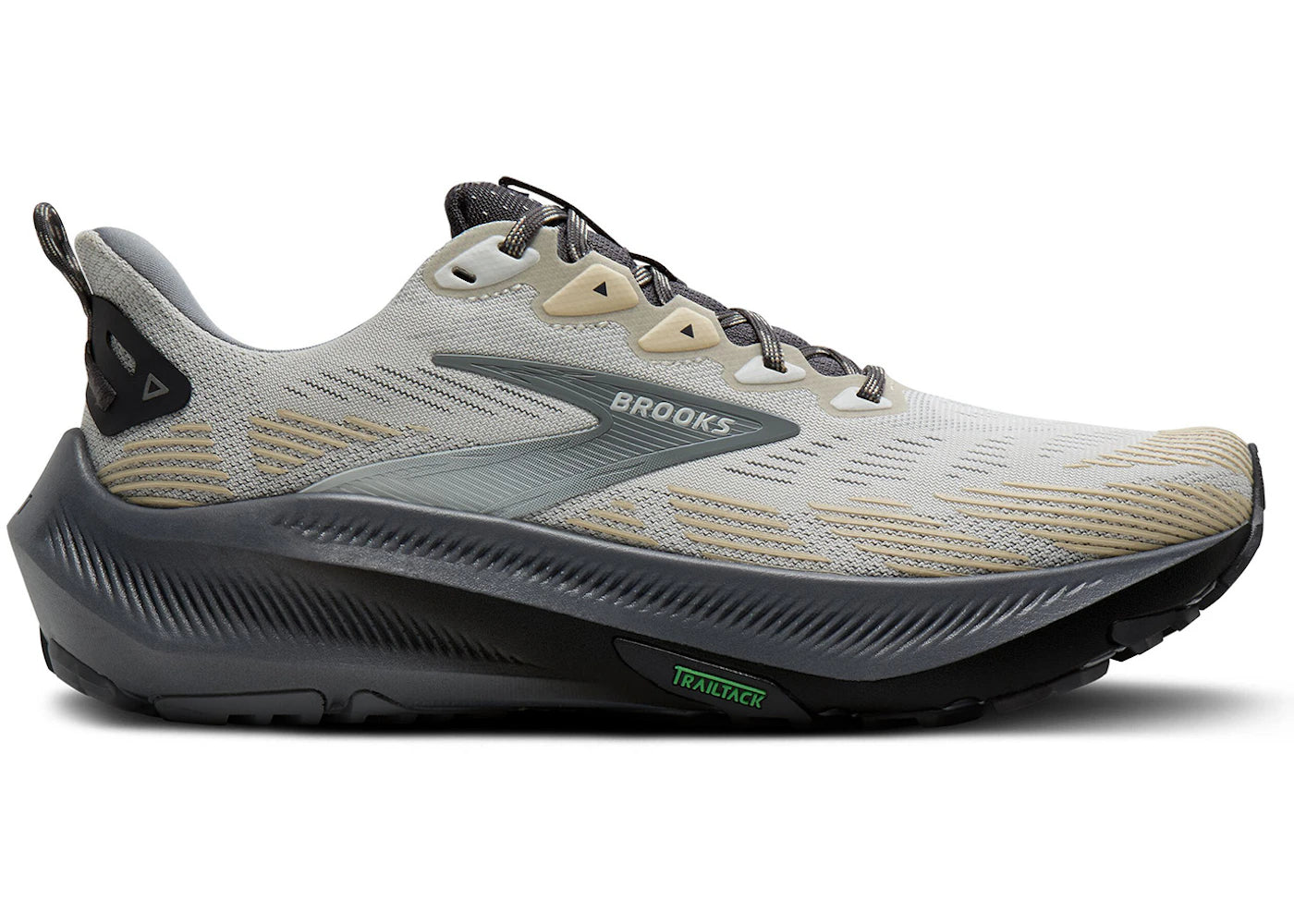 Brooks Ghost Trail Grau Gebleichter Sand - vue 360