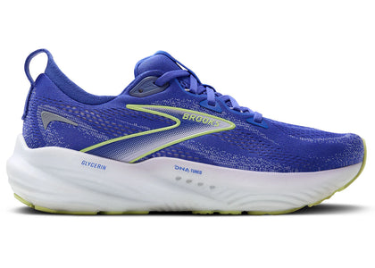 Brooks Glycerin 22 Amparo Blue Hyper Iris Yellow (Women's) - authentic Brooks sneakers