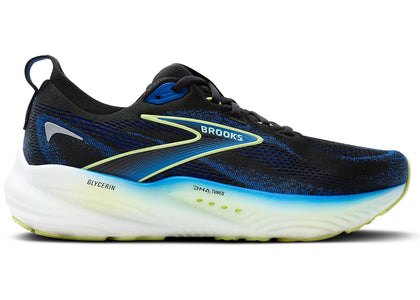 Brooks Glycerin 22 Black Cobalt Neo Yellow - authentic Brooks sneakers