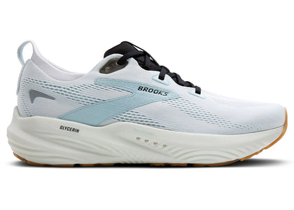 Brooks Glycerin 22 Bright White Winter Sky Black - authentic Brooks sneakers