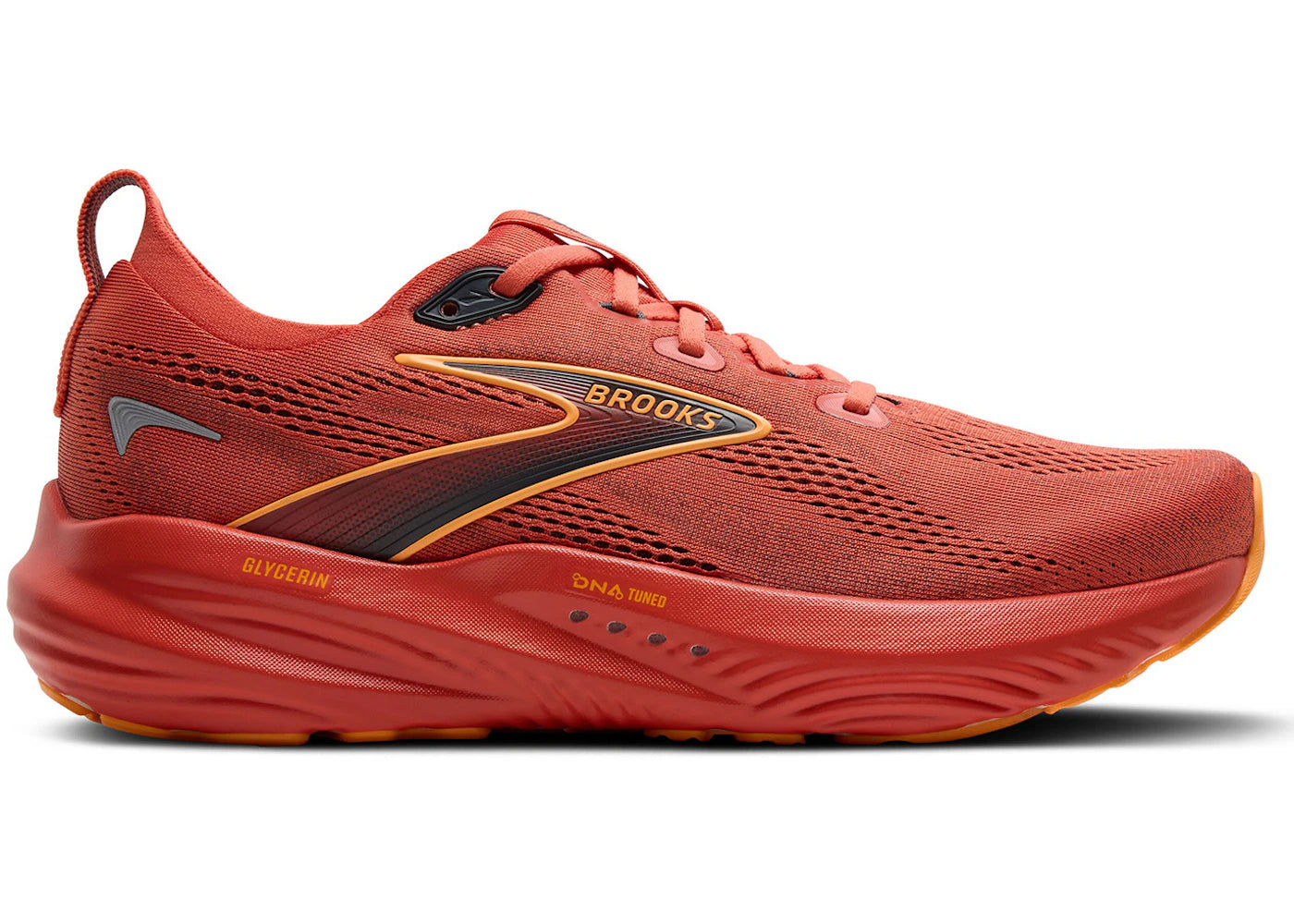 Brooks Glycerin 22 Burnt Sienna Ebony Orange - vue 360