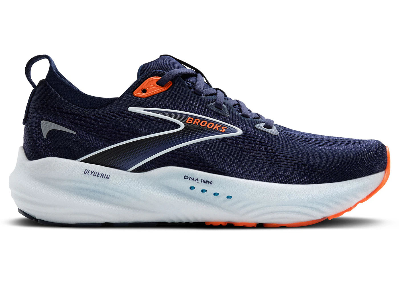 Brooks Glycerin 22 Peacoat Blue Ribbon Orange - vue 360